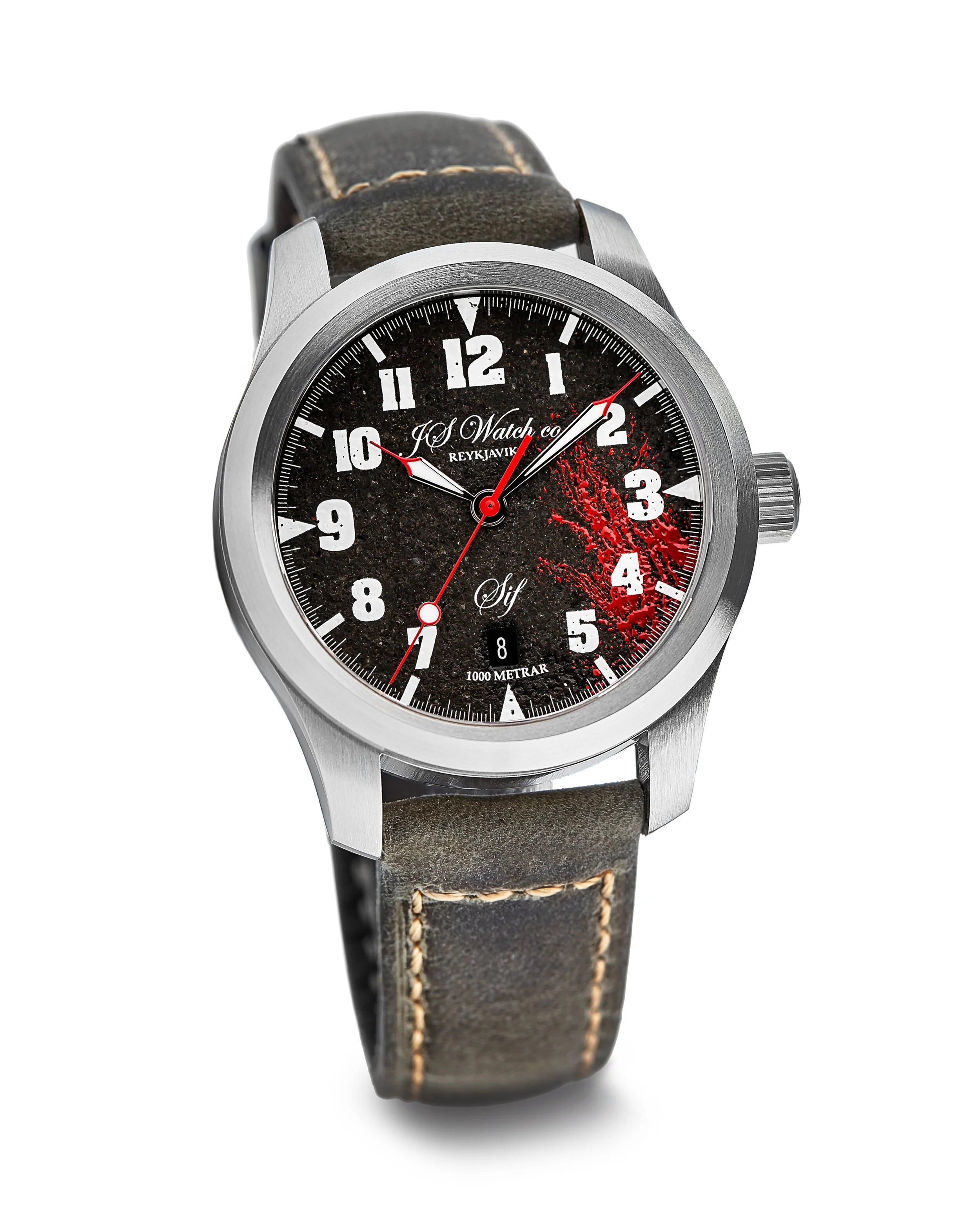 JS Watch Company Reykjavik — Sif NART Volcano Red